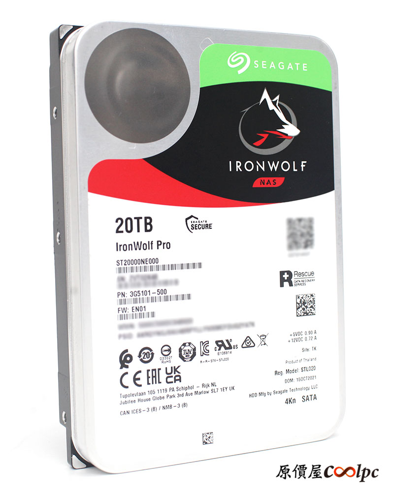 開箱】氦氣密封20TB 大容量、24Hrs Server 級抗震！Seagate 那嘶狼Pro