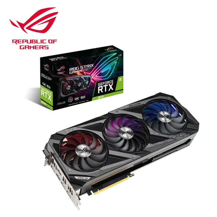 華碩ROG-STRIX-RTX3070-O8G-V2-GAMING 顯示卡- 原價屋Coolpc