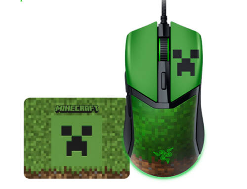 Razer雷蛇 Cobra 眼鏡滑鼠 Gigantus V2 鼠墊 MINECRAFT