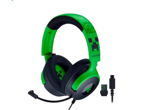 Razer雷蛇 Kraken V4 X MINECRAFT 限定版有線電競耳機