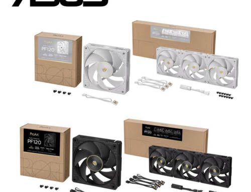 ASUS華碩 ProArt PF120 黑白12cm效能風扇/專利串接/厚框/高風量