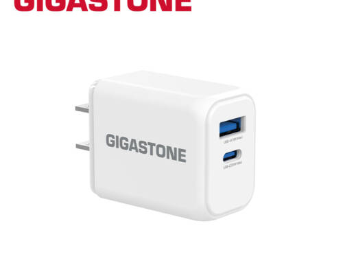 Gigastone立達【PD-6203NW】20W雙孔急速快充充電器/ PD / QC /白